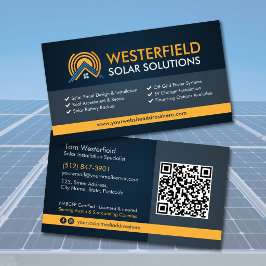 Moderne professionele installatie van zonnepanelen visitekaartje