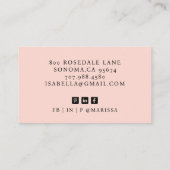 Moderne professionele interieur designer foto visitekaartje (Achterkant)