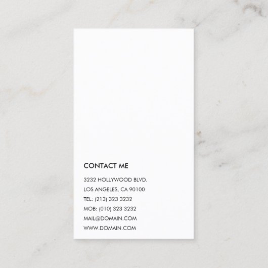 Moderne Professionele Interieurontwerper Monogram Visitekaartje (Achterkant)