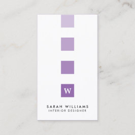 Moderne Professionele Interieurontwerper Monogram Visitekaartje