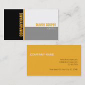 Moderne professionele kaartsjabloon visitekaartje (Voorkant / Achterkant)