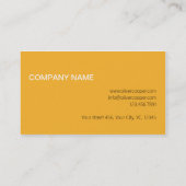 Moderne professionele kaartsjabloon visitekaartje (Achterkant)