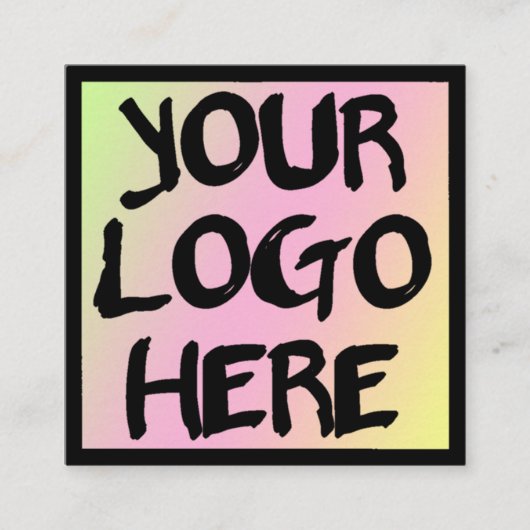 Moderne professionele kaarttemplate vierkante visitekaartje (Voorkant)