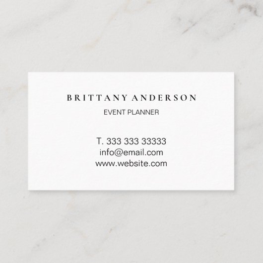 Moderne professionele kalligrafie Blush Pink Visitekaartje (Achterkant)