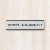 Moderne professionele kantoordeur bord naamplaat (Voorkant)