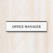 Moderne professionele kantoordeur bord naamplaat (Voorkant)