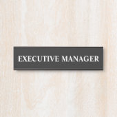 Moderne professionele kantoordeur bord naamplaat (Voorkant)