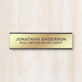 Moderne professionele kantoordeur bord naamplaat (Voorkant)