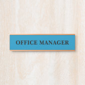 Moderne professionele kantoordeur bord naamplaat (Voorkant)