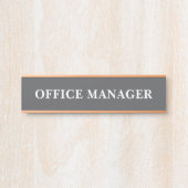 Moderne professionele kantoordeur bord naamplaat (Voorkant)