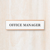 Moderne professionele kantoordeur bord naamplaat (Voorkant)