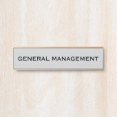 Moderne professionele kantoordeur bord naamplaat (Voorkant)
