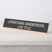 Moderne professionele kantoordeur bord naamplaat (Voorkant)