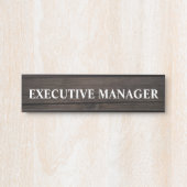 Moderne professionele kantoordeur bord naamplaat (Voorkant)