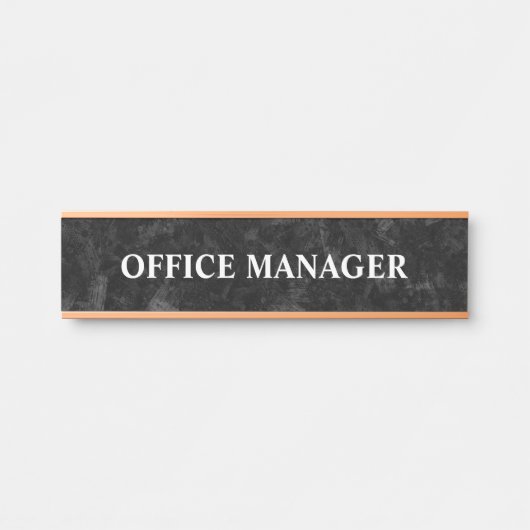 Moderne professionele kantoordeur bord naamplaat (Voorkant)