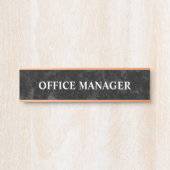 Moderne professionele kantoordeur bord naamplaat (Voorkant)