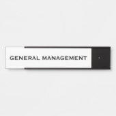 Moderne professionele kantoordeur bord naamplaat (Voorkant)