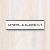 Moderne professionele kantoordeur bord naamplaat (Voorkant)