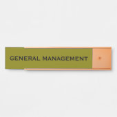 Moderne professionele kantoordeur bord naamplaat (Voorkant)