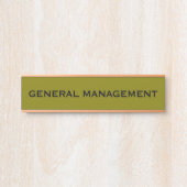 Moderne professionele kantoordeur bord naamplaat (Voorkant)