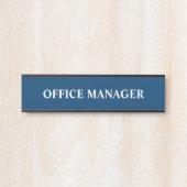 Moderne professionele kantoordeur bord naamplaat (Voorkant)