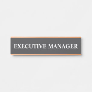 Moderne professionele kantoordeur bord naamplaat