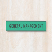 Moderne professionele kantoordeur bord naamplaat (Voorkant)