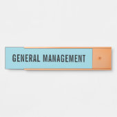 Moderne professionele kantoordeur bord naamplaat (Voorkant)
