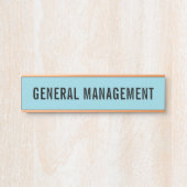 Moderne professionele kantoordeur bord naamplaat (Voorkant)