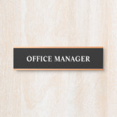 Moderne professionele kantoordeur bord naamplaat (Voorkant)