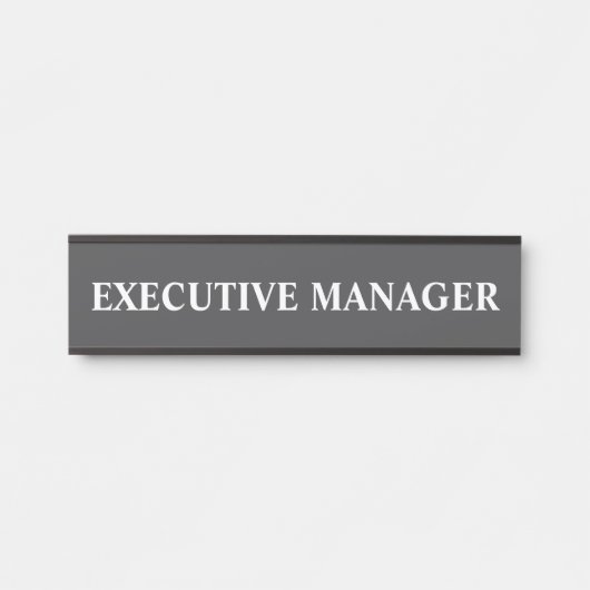 Moderne professionele kantoordeur bord naamplaat (Voorkant)