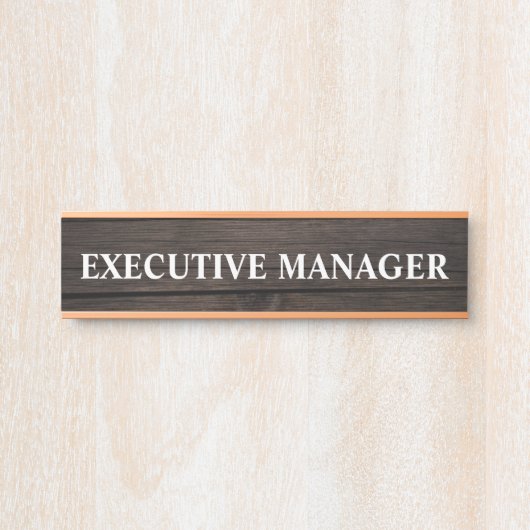 Moderne professionele kantoordeur bord naamplaat (Voorkant)