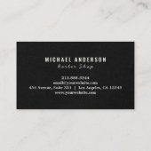 Moderne professionele kapperszaak Haarsalon Visitekaartje (Achterkant)