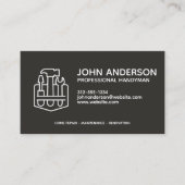 Moderne professionele klusjesman-services visitekaartje (Voorkant)