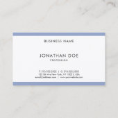 Moderne professionele koele slanke modieuze luxe visitekaartje (Achterkant)