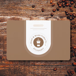 Moderne professionele koffie badge