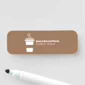 Moderne professionele koffie naamplaatje (In situ)