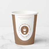 Moderne professionele koffie papieren bekers (Achterkant)