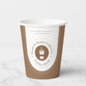 Moderne professionele koffie papieren bekers (Voorkant)