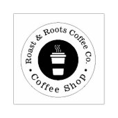 Moderne professionele koffie rubberstempel (Afrduk)