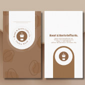 Moderne professionele koffie visitekaartje