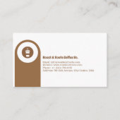 Moderne professionele koffie visitekaartje (Achterkant)