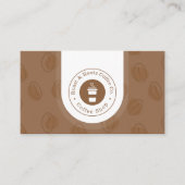 Moderne professionele koffie visitekaartje (Voorkant)