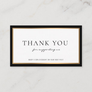 moderne professionele korting visitekaartje