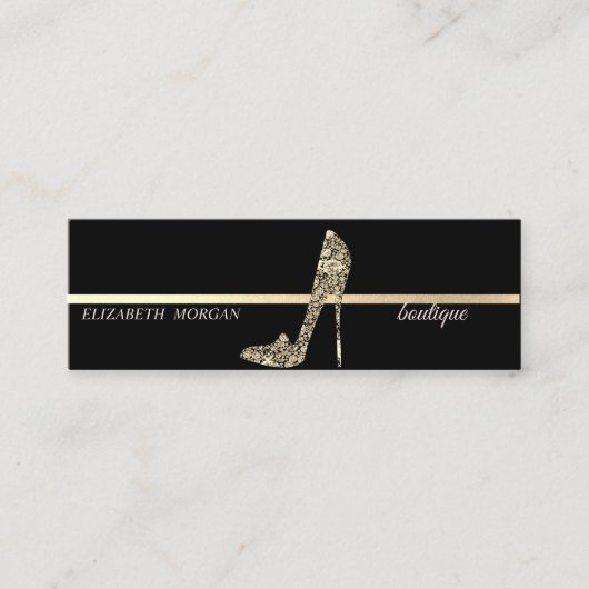 Moderne professionele legant, hoge diamanten mini visitekaartje (Voorkant)