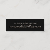 Moderne professionele legant, hoge diamanten mini visitekaartje (Achterkant)