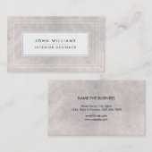 Moderne professionele legant Striped Chic Minimal Visitekaartje (Voorkant / Achterkant)