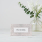 Moderne professionele legant Striped Chic Minimal Visitekaartje (Staand voorkant)