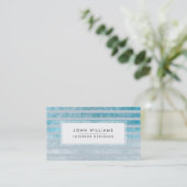 Moderne professionele legant striped Chic Visitekaartje (Staand voorkant)