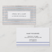 Moderne professionele legant striped Chic Visitekaartje (Voorkant / Achterkant)